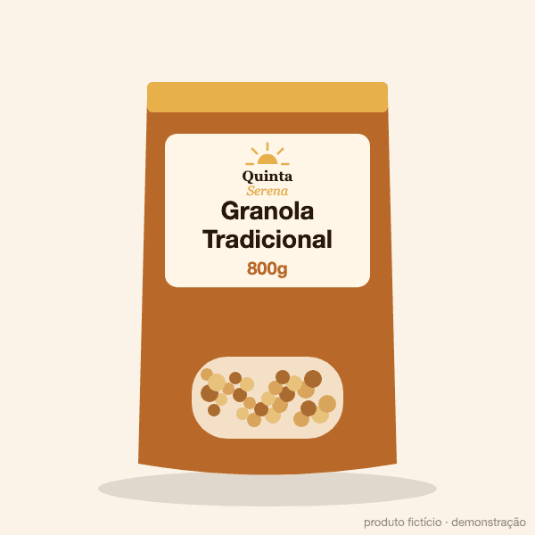 Granola Tradicional 800g Quinta Serena